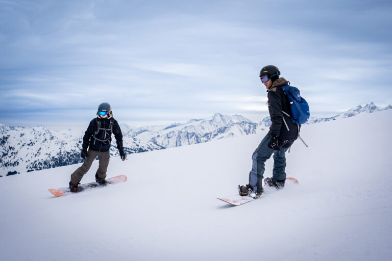 Toerisme fotografie - snowboarden in Oostenrijk